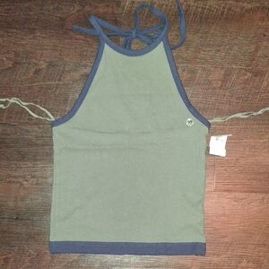American Eagle Outfitters Olive and Navy Camisole